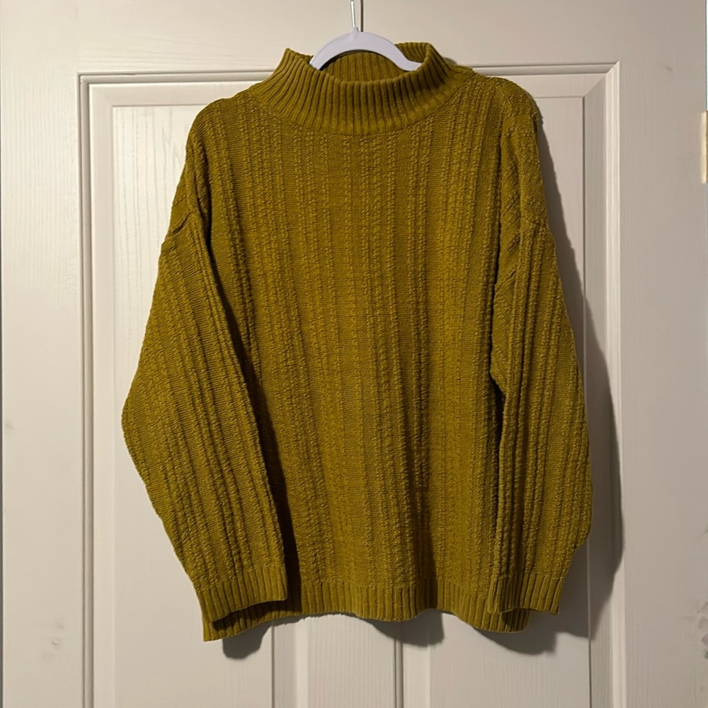 Motto Reddot oversized turtleneck sweater - medium - yellow